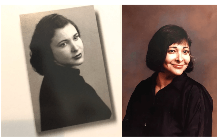 The author's grandmother in the 1950s and 1980s