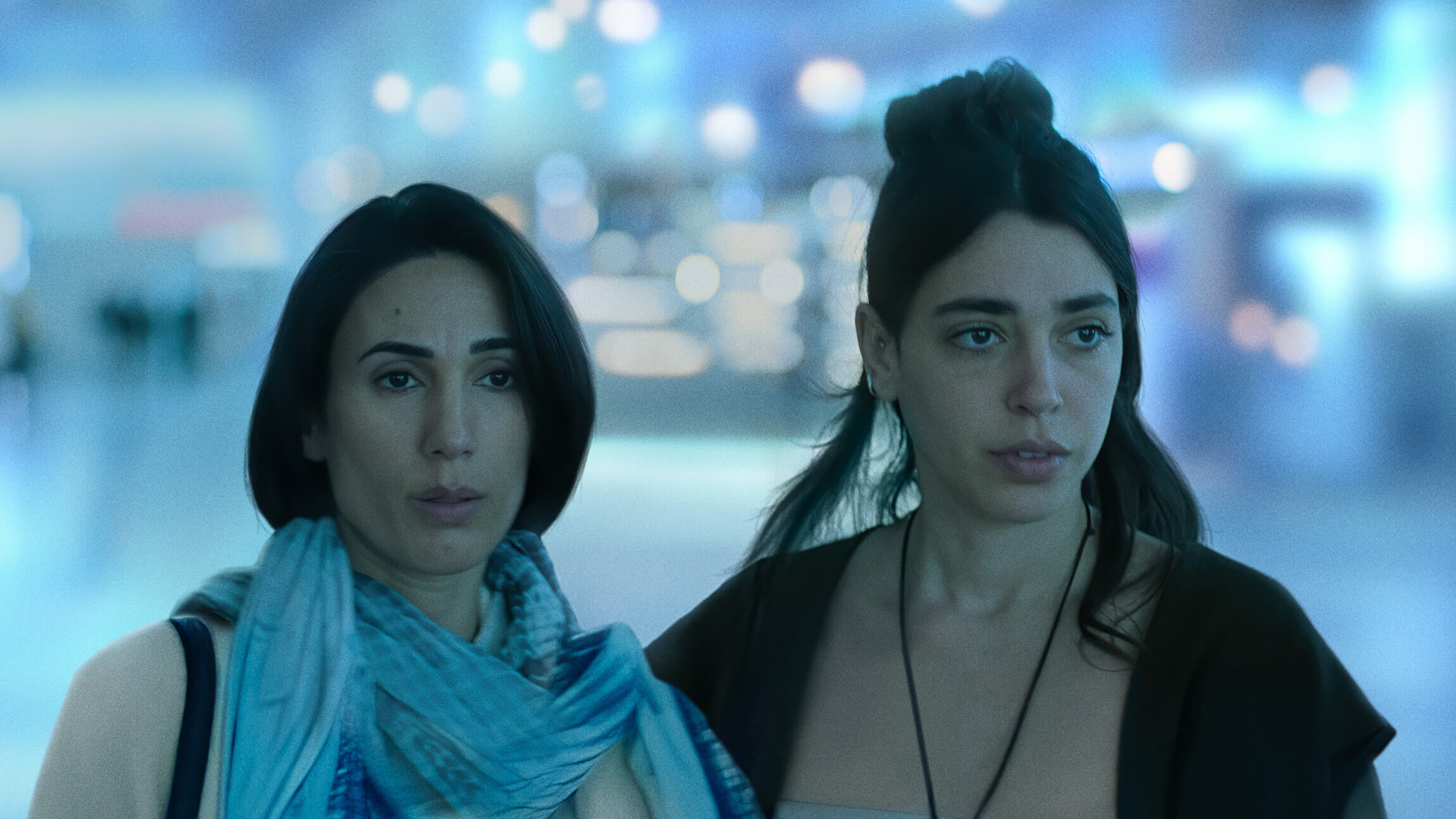Orna (Liraz Chamami) and Gali (Ronn Talia Lynne) in AppleTV+'s <i>Unconditional.</i>
