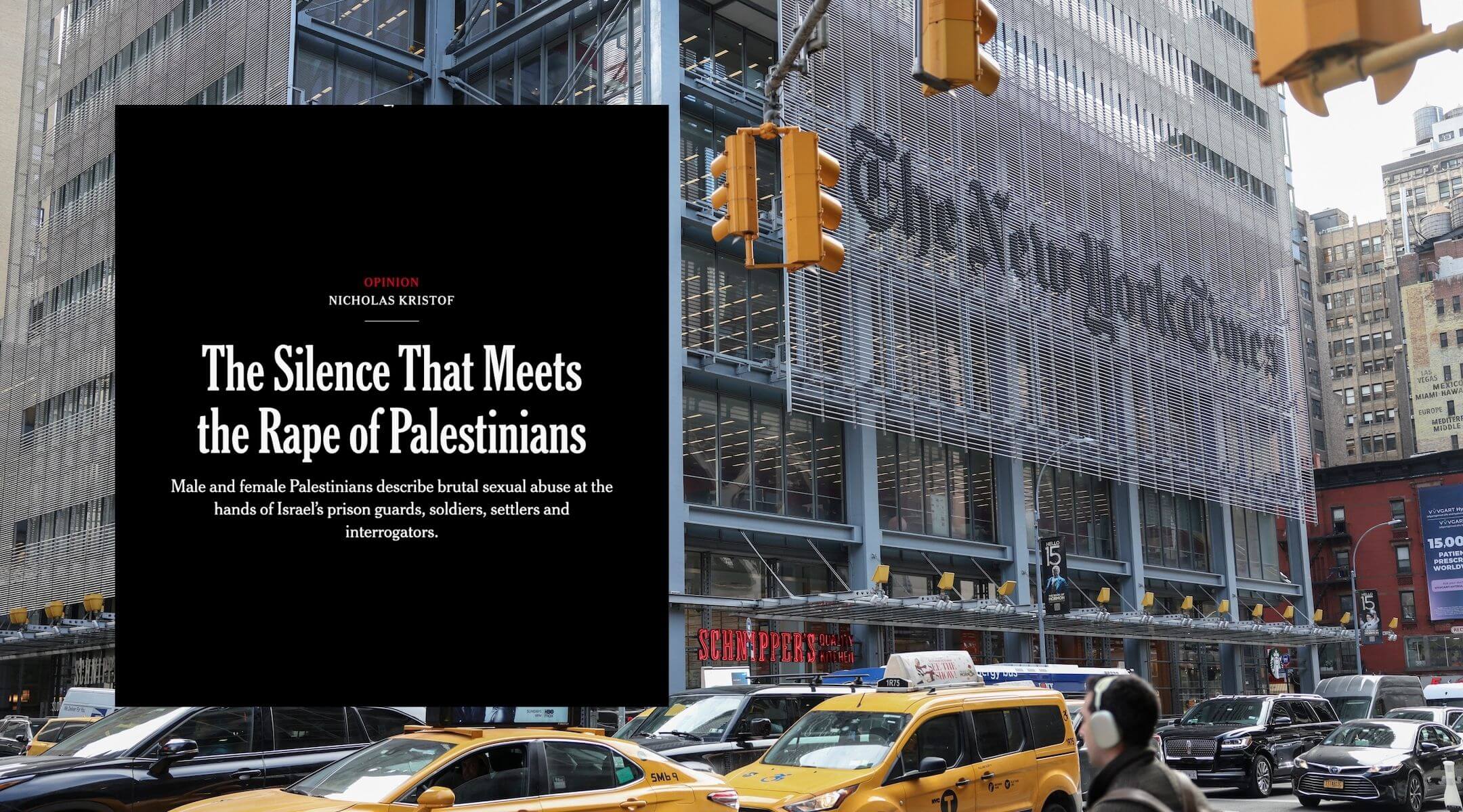 Kristof column alleging Israeli abuse of Palestinian prisoners sparks outrage,...