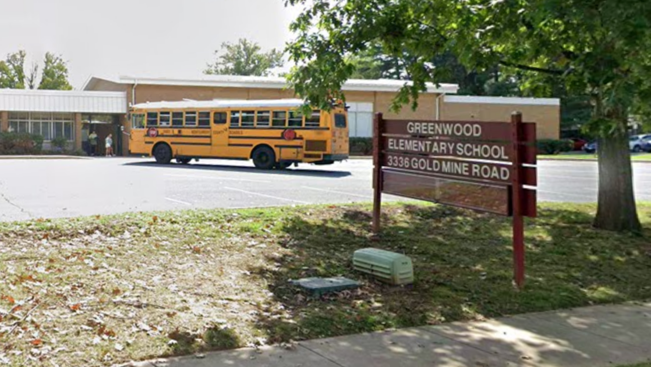 Antisemitic and anti-Israel graffiti was found outside Greenwood Elementary School in Olney, Maryland. (Google Streetview)
