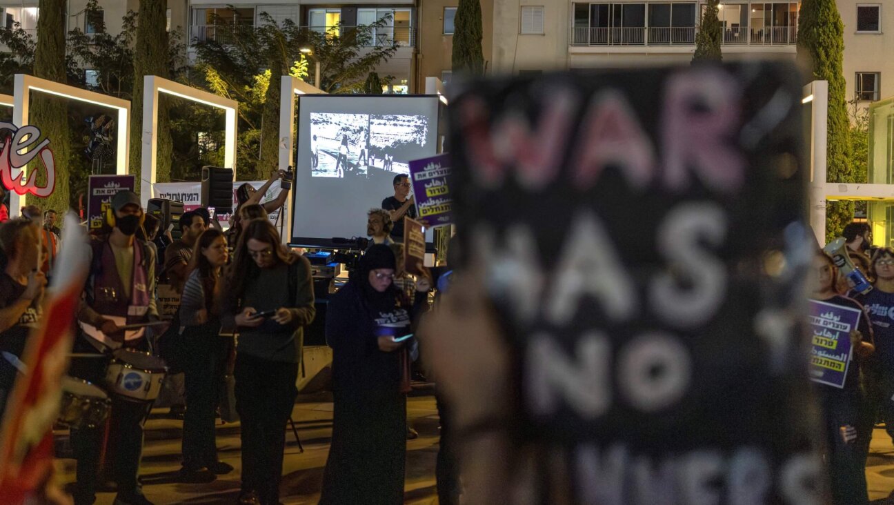 A Tel Aviv peace protest on April 16.