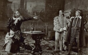 Jacob Adler (left) in "The Merchant of Venice" at the American Theatre in New York, 1903