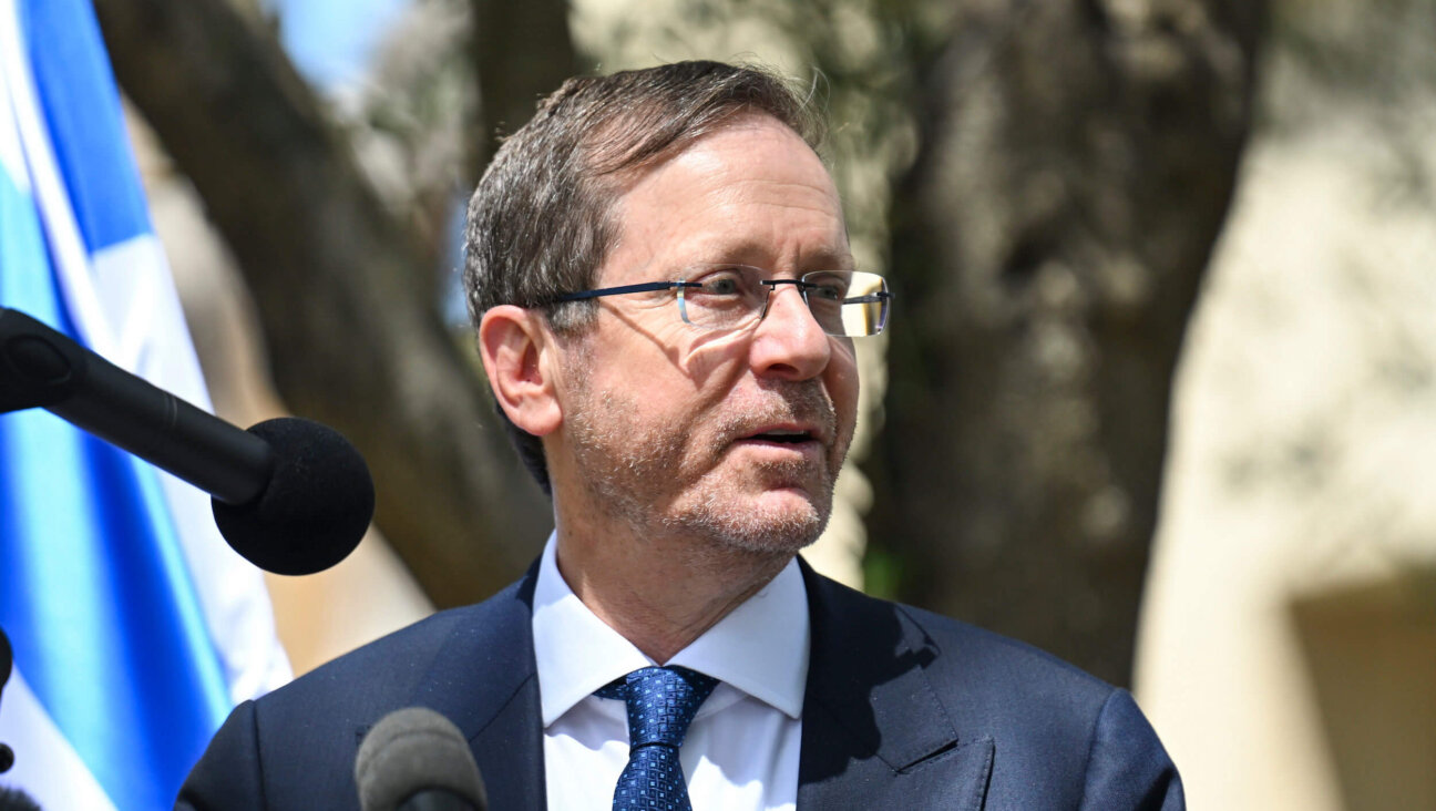 Israeli President Isaac Herzog in Canberra, Australia on Feb. 11.