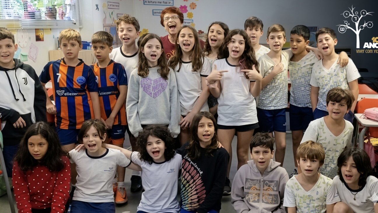 Students in the Yiddish workshop at the Eliezer Max Jewish day school in Rio De Janeiro 
