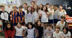 Students in the Yiddish workshop at the Eliezer Max Jewish day school in Rio De Janeiro 
