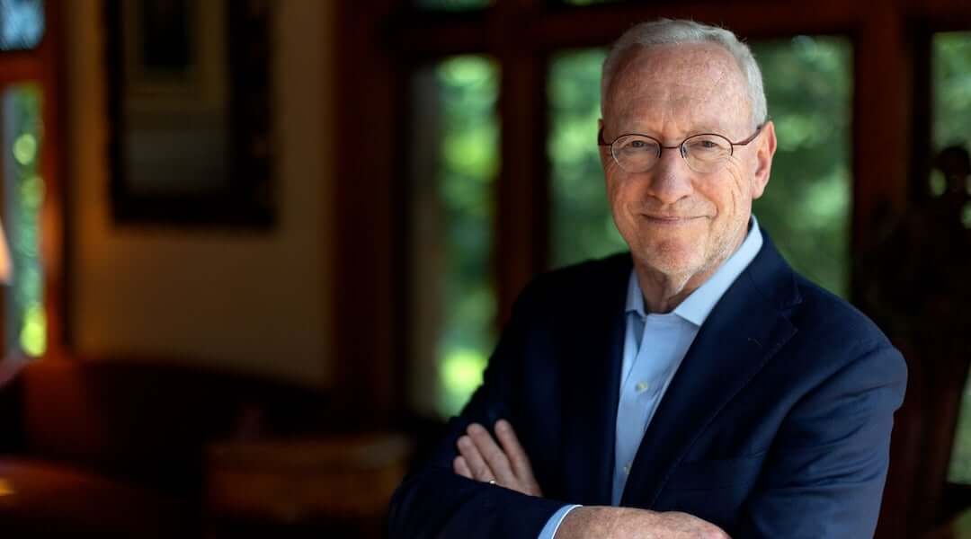 Cornell University President Michael Kotlikoff poses for a portrait in the A.D. White House on Thursday, June 6, 2024.