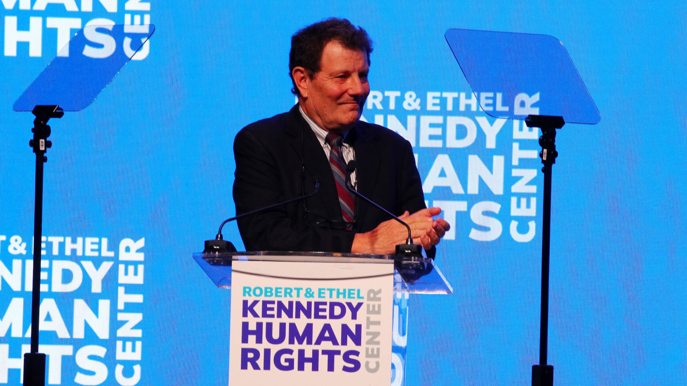 Nicholas Kristof speaks onstage during the Robert F. Kennedy Human Rights' 2025 Ripple of Hope Gala on Dec. 9, 2025 in New York City.