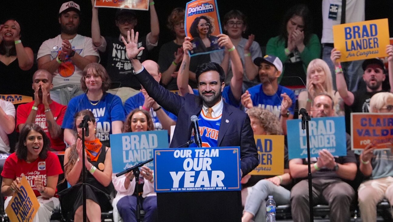 New York City Mayor Zohran Mamdani addresses the crowd during the 'Get Out the Vote' rally at the Kings Theatre in Brooklyn on June 18, 2026.