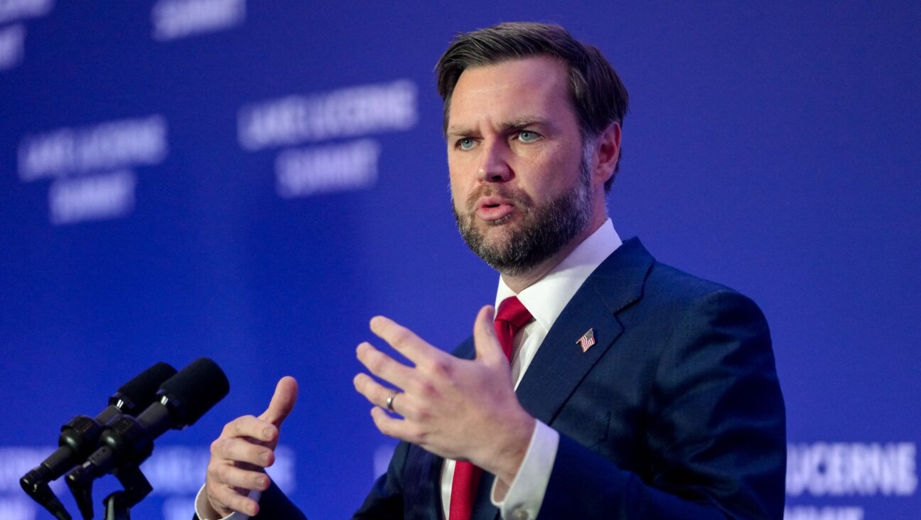 U.S. Vice President JD Vance speaks to members of the media after the U.S. and Iran held high-level talks at the Lake Lucerne Summit in Switzerland on June 22, 2026.