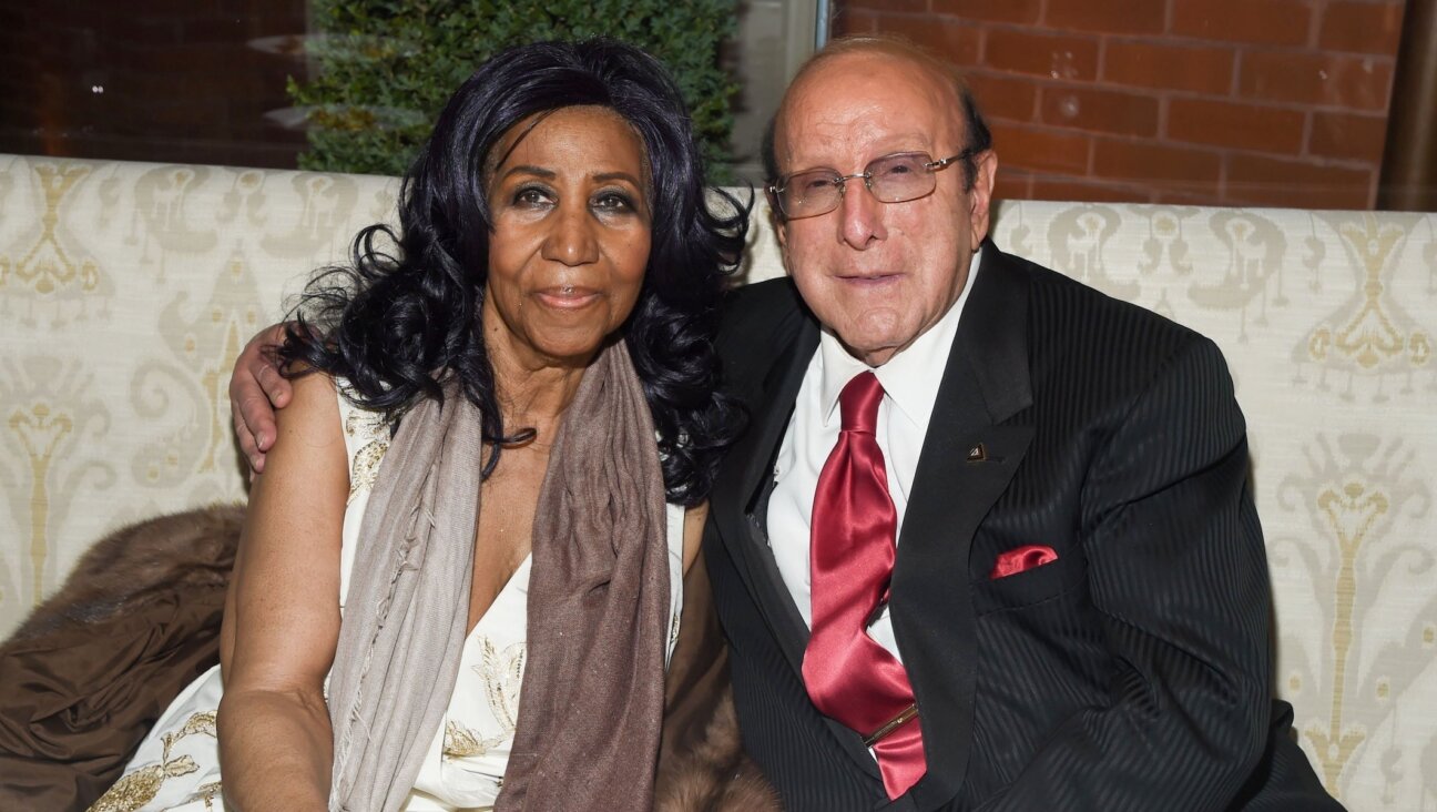 Clive Davis (r) with Aretha Franklin at the Tribeca Film Festival in New York, April 19, 2017. (Clint Spaulding/Penske Media via Getty Images)