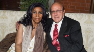 Clive Davis (r) with Aretha Franklin at the Tribeca Film Festival in New York, April 19, 2017. (Clint Spaulding/Penske Media via Getty Images)