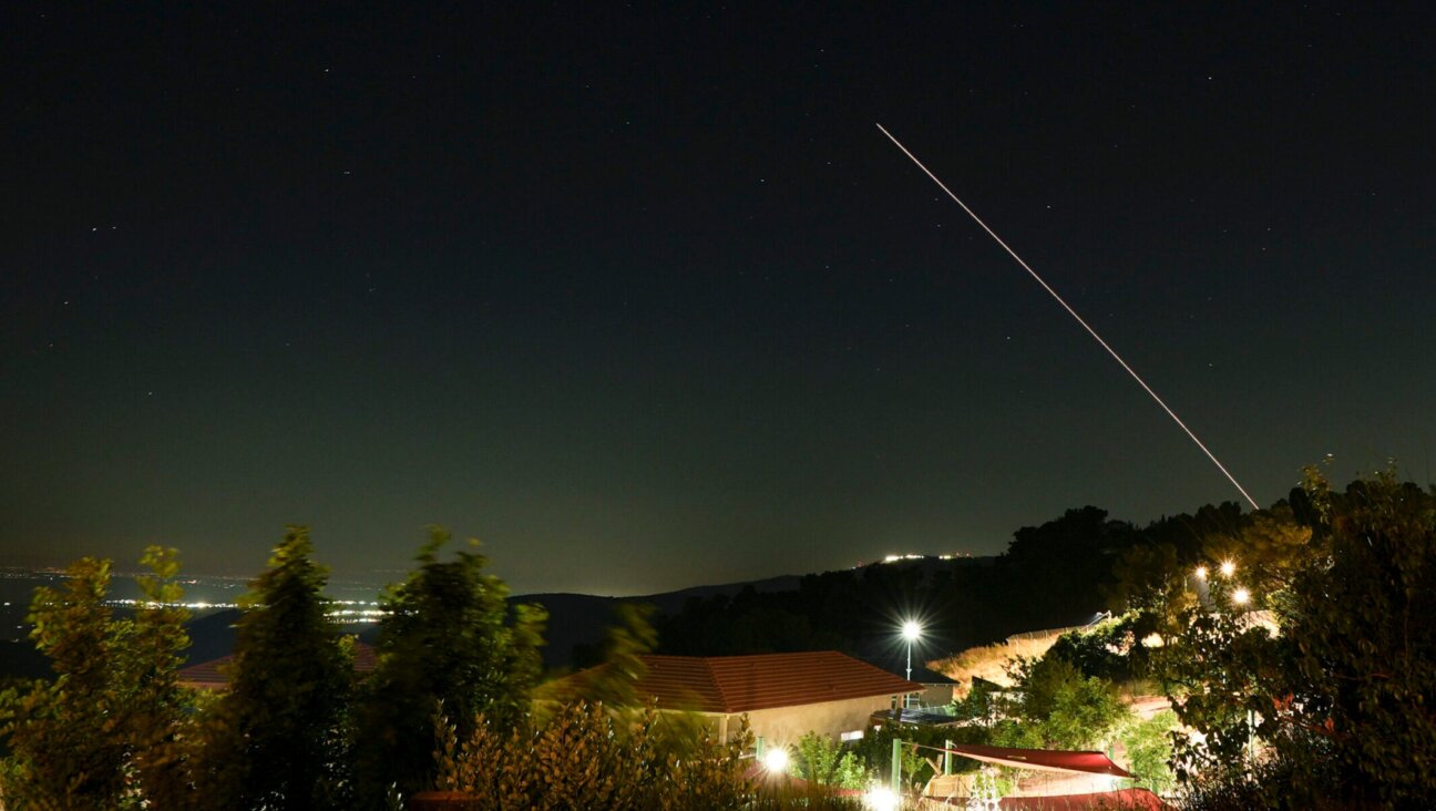 Anti-missile batteries fire interception missiles toward incoming ballistic missiles launched from Iran, as seen over northern Israel, June 7, 2026.