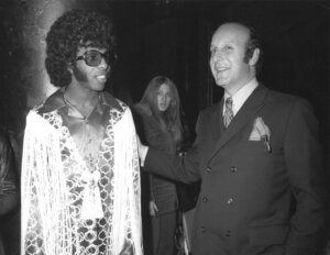 Clive Davis and Sly Stone in 1970.