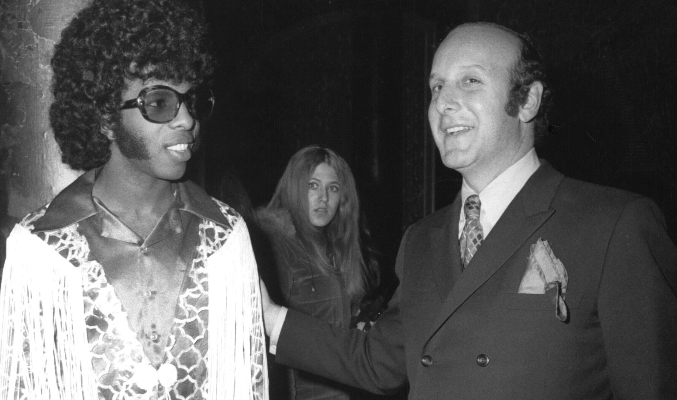 Clive Davis and Sly Stone in 1970.