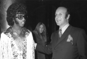 Clive Davis and Sly Stone in 1970.