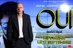 Nadav Lapid attends the "Yes" promotional event at UGC Cine Cite des Halles on September 12, 2025 in Paris, France.