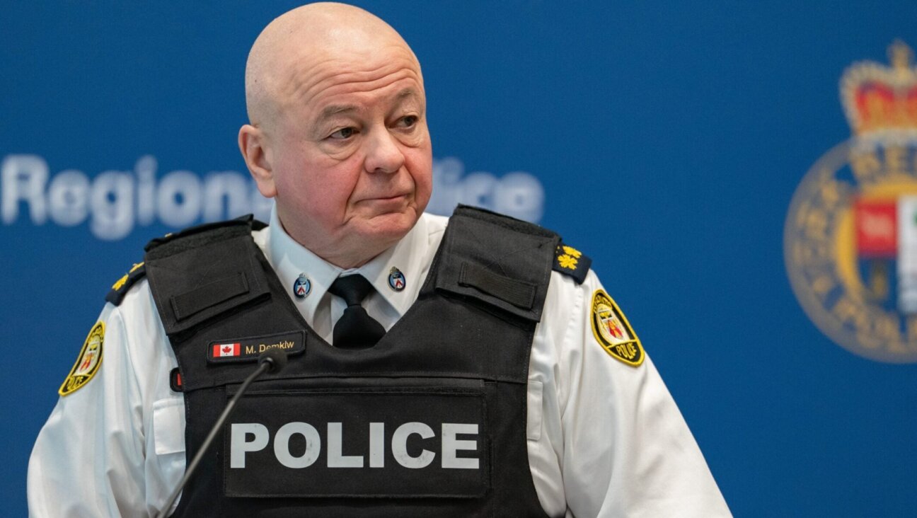 Toronto Police Service Chief Myron Demkiw speaks during a press conference in Aurora, Ontario on Feb. 5, 2026.
