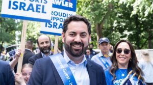 Rep. Mike Lawler participates in the annual Israel Day Parade on 5th Avenue, May 31, 2026. (Lev Radin/Pacific Press/LightRocket via Getty Images)