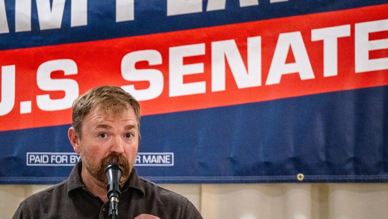 Graham Platner speaks to voters at a town hall at the Elks Lodge 188 on June 7, 2026, in Portland, Maine.