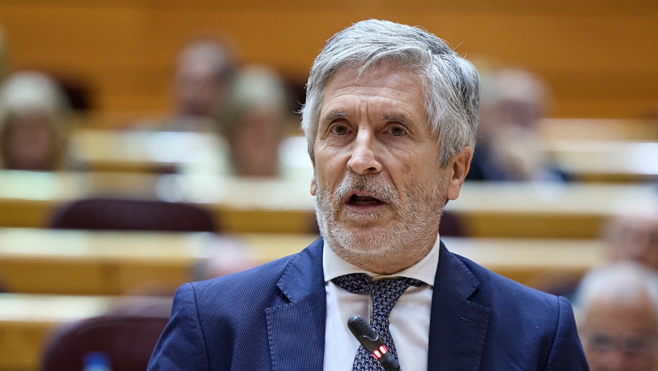 Spanish Minister of the Interior Fernando Grande-Marlaska speaks during a government control session in the Senate in Madrid, Spain, June 9, 2026. (Jesus Hellin/Europa Press via Getty Images)