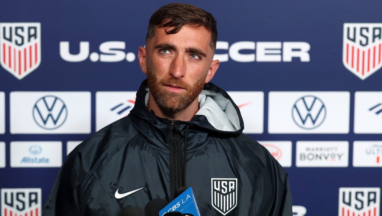 Goalkeeper Matt Turner of the United States talks to the media ahead of the 2026 World Cup at the Great Park Sports Complex on June 9, 2026, in Irvine, California. (Jamie Squire/Getty Images)