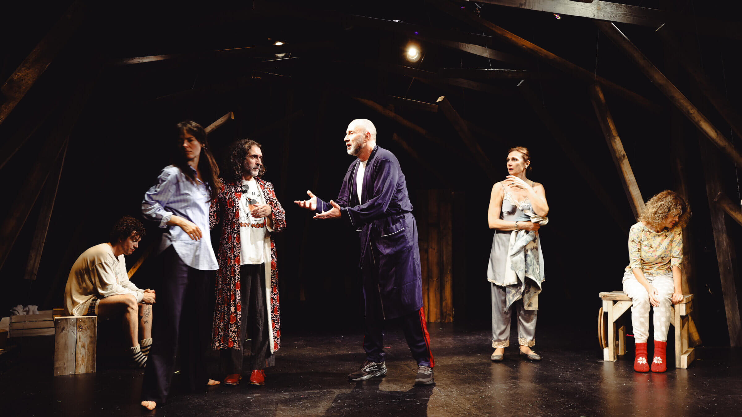 The cast of Alia Azamat Ashkenazi and Allie Avital's <i>The Naked Woman.</i>
