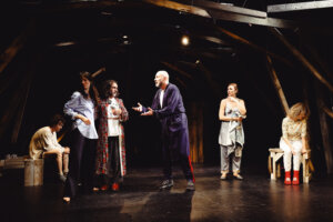 The cast of Alia Azamat Ashkenazi and Allie Avital's <i>The Naked Woman.</i>
