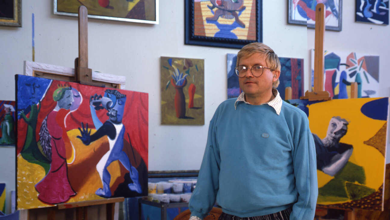 David Hockney in Los Angeles, California, in the 1980s.