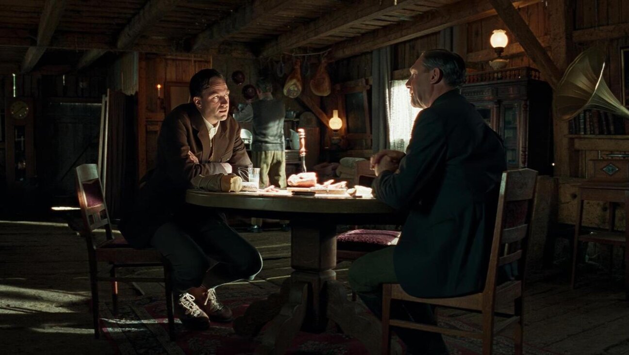 Bastian Beyer (left) plays a father fleeing Germany in 'Odessa.'
