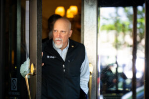 Rep. Chip Roy, R-Texas, leaves the House Republican Conference caucus meeting at the Capitol Hill Club in Washington, D.C. on Wednesday, May 13.
