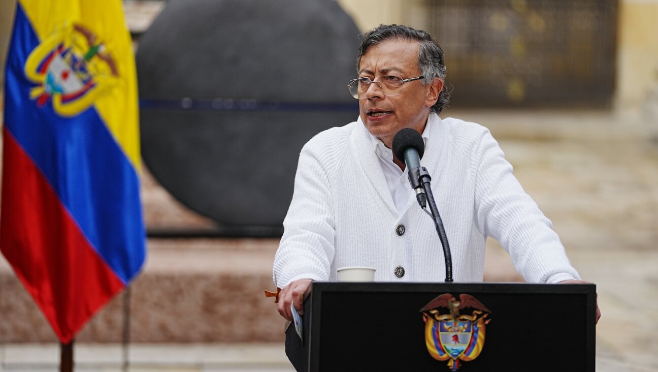 Colombian President Gustavo Petro casts his vote during the presidential election on May 31, 2026 in Bogota, Colombia. (Andres Rot/Getty Images)
