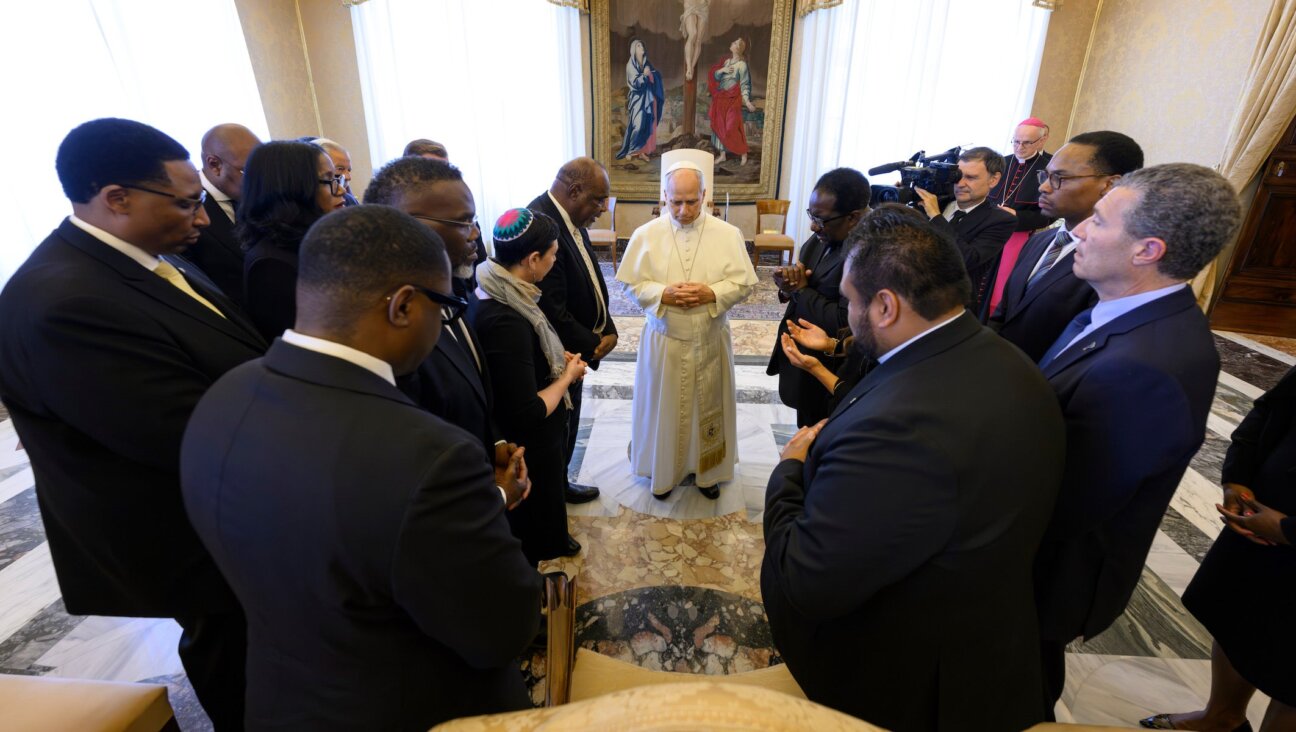 A delegation of Chicago faith leaders meet with Pope Leo XIV on May 28, 2026. (Courtesy of Simone Risoluti/Vatican Media)