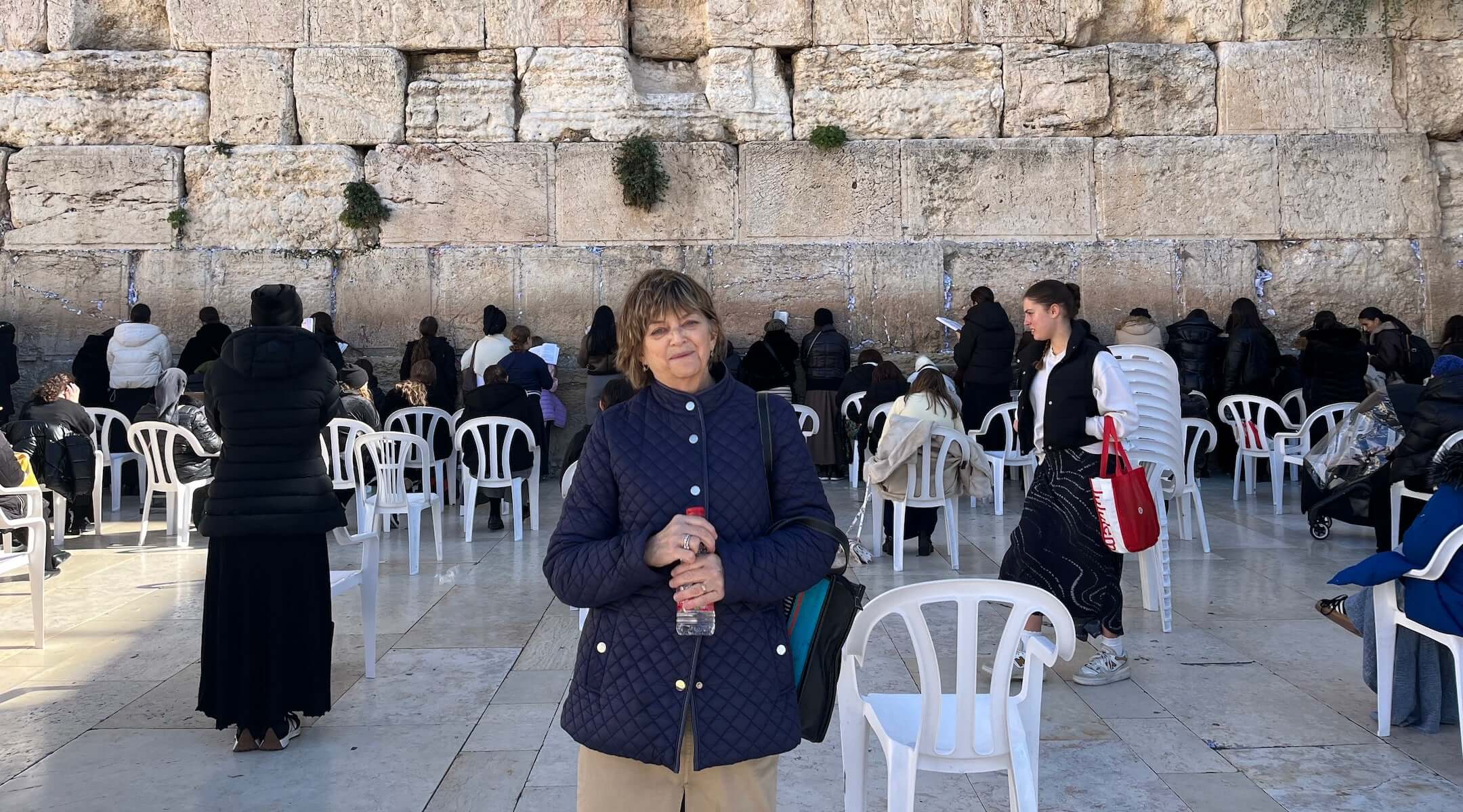 Cara Trager at the Western Wall in Jerusalem in January 2026. (Courtesy of Rachel Sales)